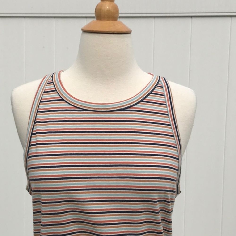 NWT American Eagle Striped Sleeveless Halter Style Tank Top Size Large